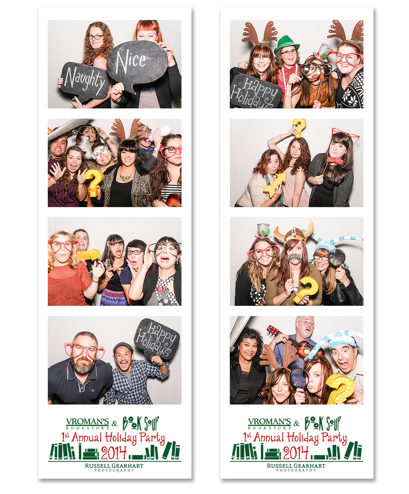 Southern California Photobooth: Vroman’s Holiday Party 2014 – Russell Gearhart Photography – www.gearhartphoto.com