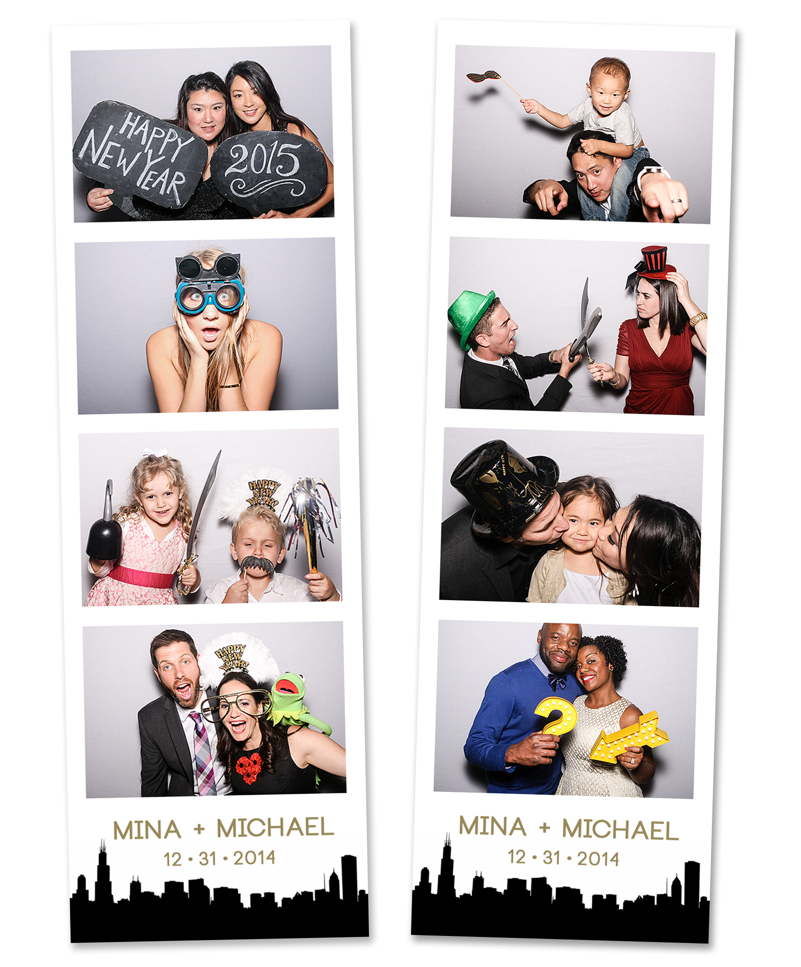 New Year’s Eve Wedding Photobooth: Mina + Michael, Santa Monica, CA – Russell Gearhart Photography – www.gearhartphoto.com
