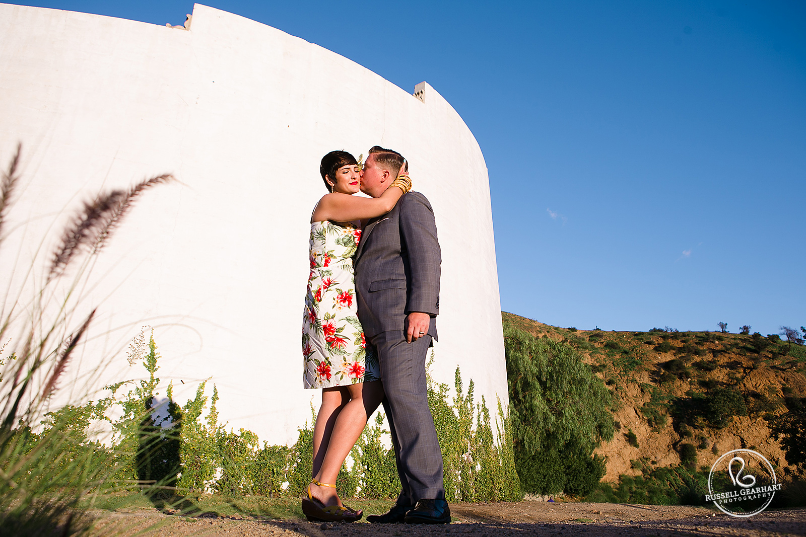LA Trails: Hollywood Sign Wedding Portraits – Russell Gearhart Photography – www.gearhartphoto.com