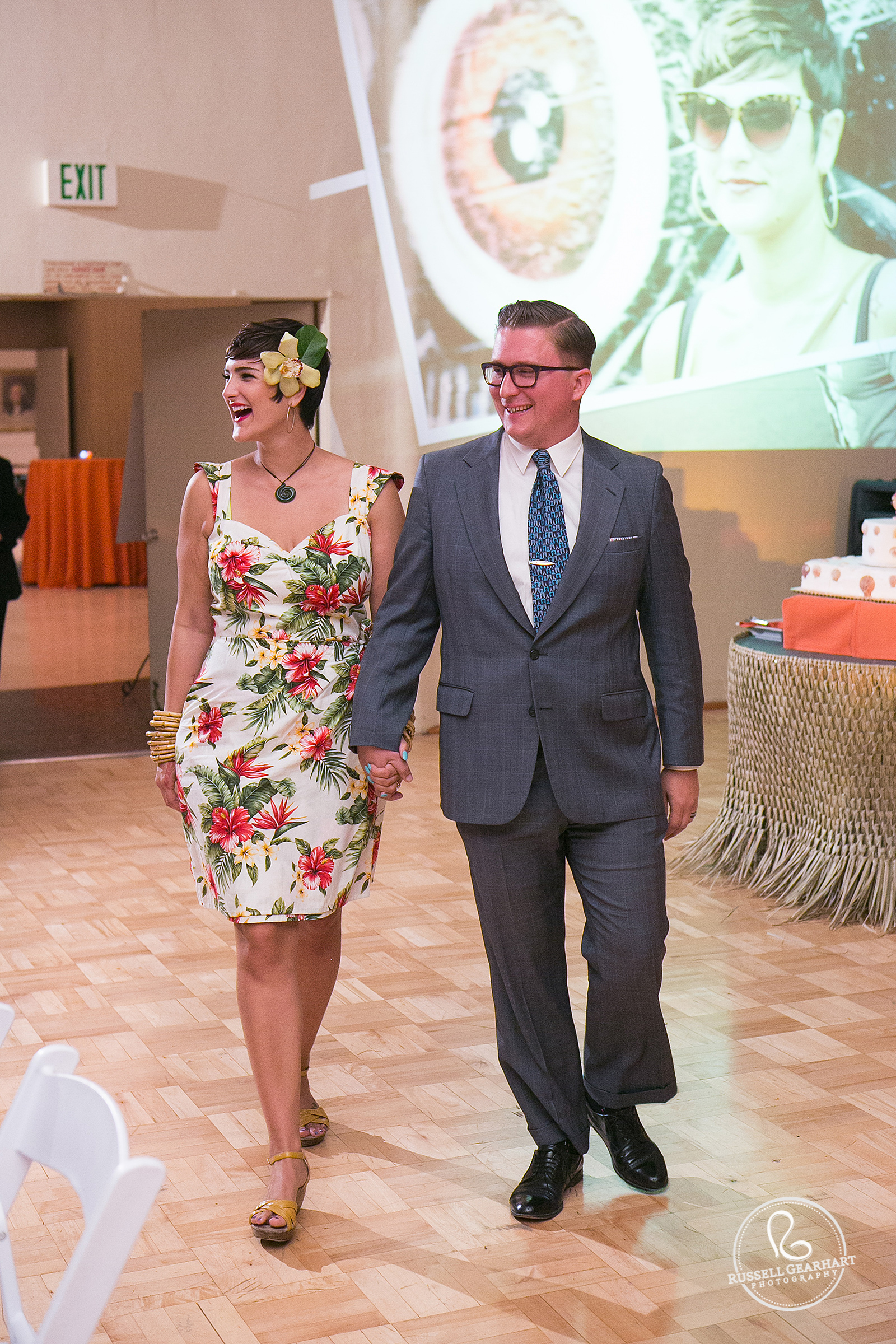 Bride and Groom Entrance – Unique Los Angeles Wedding Venue: Elysian Masonic Lodge – Russell Gearhart Photography – www.gearhartphoto.com