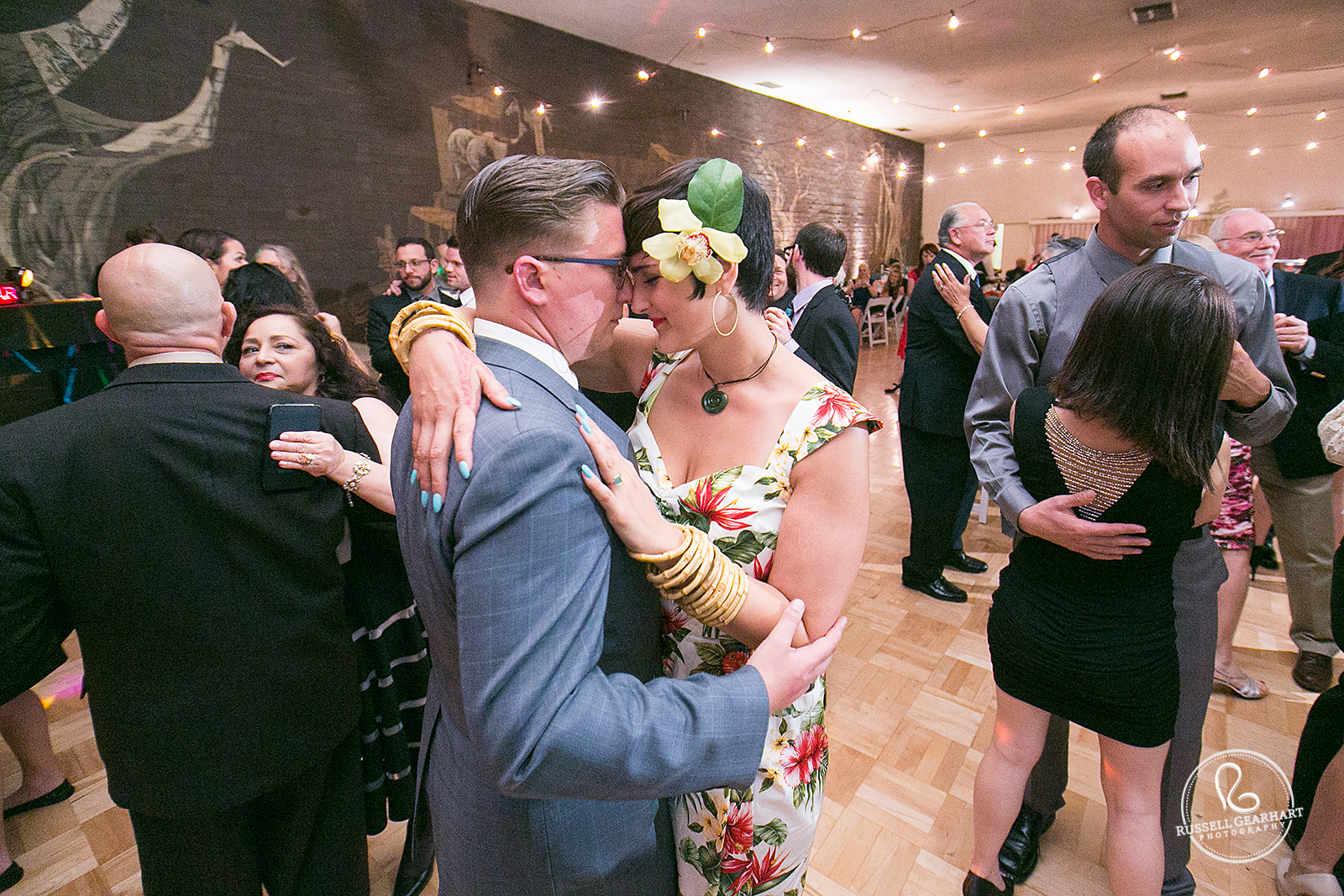 First Dance – Hawaiian Luau Themed Wedding Reception – Russell Gearhart Photography – www.gearhartphoto.com
