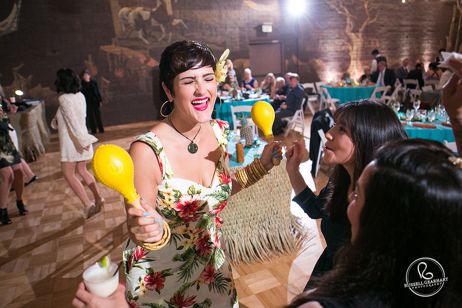 Wedding Maracas – Hollywood Luau Wedding Reception – Russell Gearhart Photography – www.gearhartphoto.com