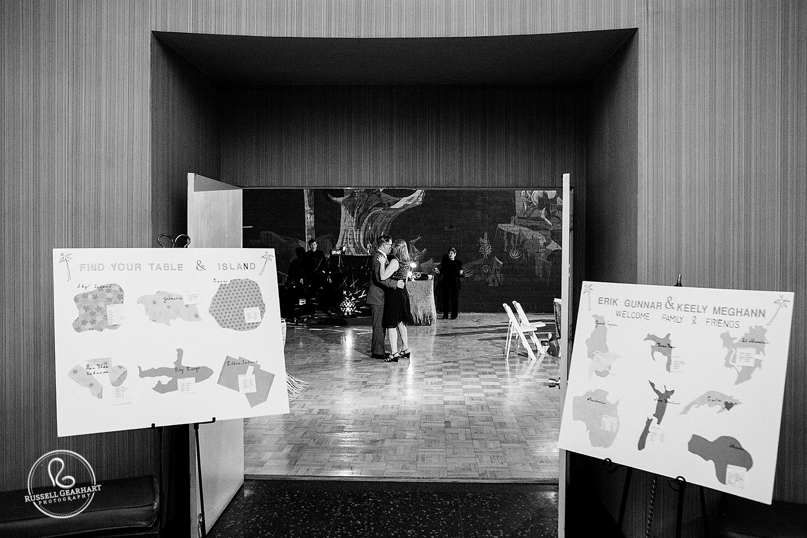 Table Seating Charts - Los Angeles Elysian Masonic Lodge Wedding Reception – Russell Gearhart Photography – www.gearhartphoto.com