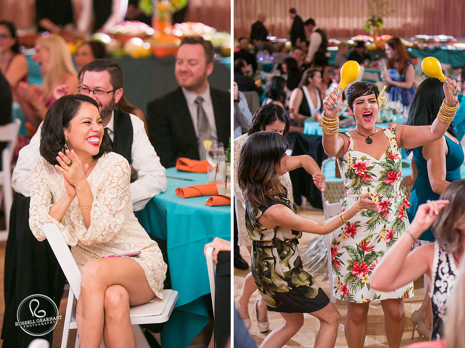 Wedding Maracas – Hollywood Luau Wedding Reception – Russell Gearhart Photography – www.gearhartphoto.com