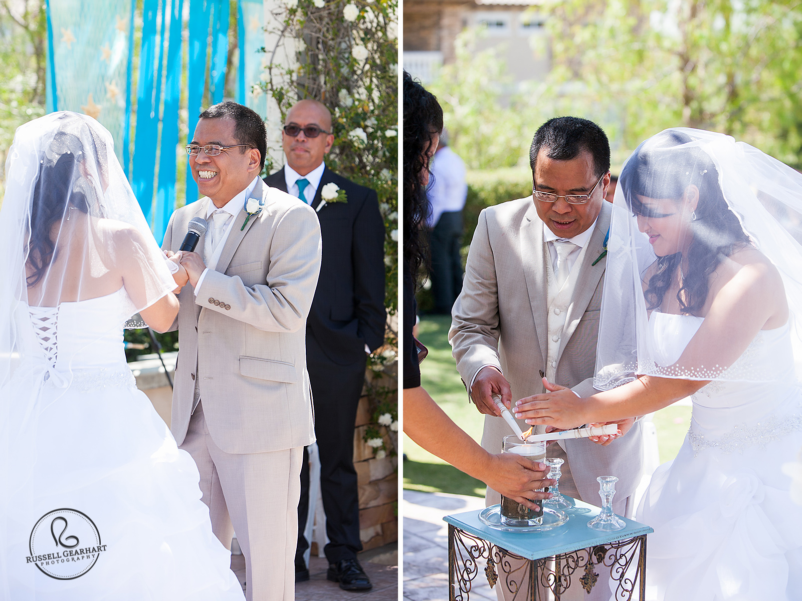 Lighting the Unity Candle - Yorba Linda Wedding – Russell Gearhart Photography – www.gearhartphoto.com