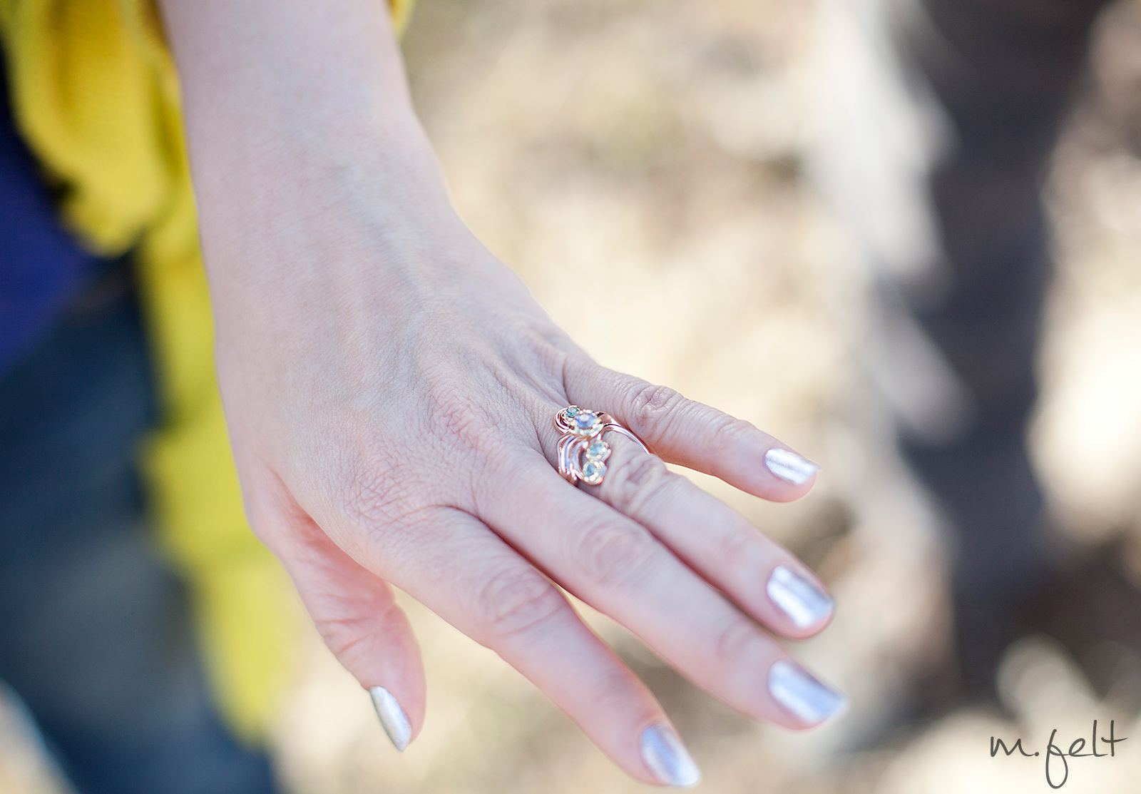 One-of-a-kind Engagement Ring Designed by Craig Elliott - Southern Utah Engagement - M Felt Photography - www.mfeltphotography.com
