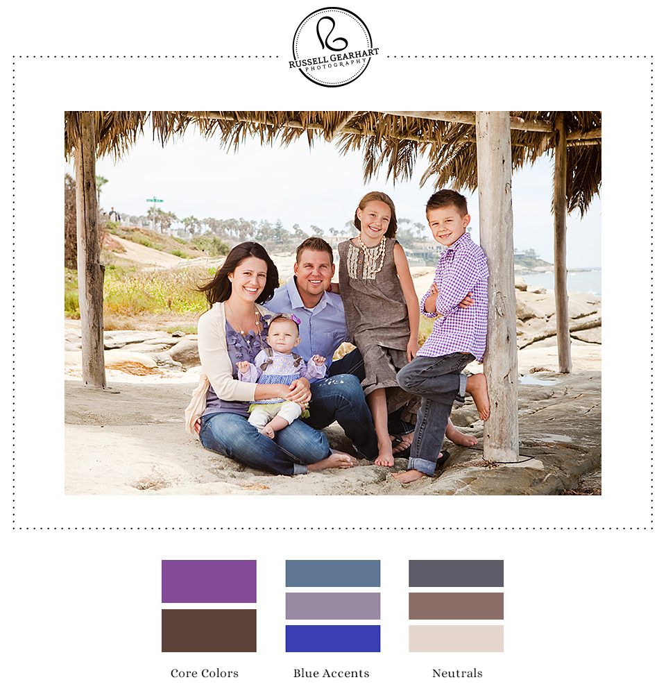 Family Portrait Style: Purple & Brown Tones - Russell Gearhart Photography - www.gearhartphoto.com