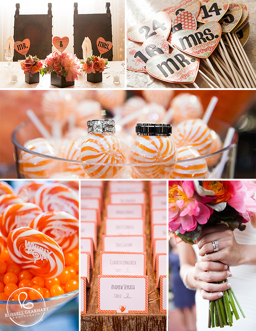 Wedding Inspiration Board: Orange and White - Russell Gearhart Photography - www.gearhartphoto.com