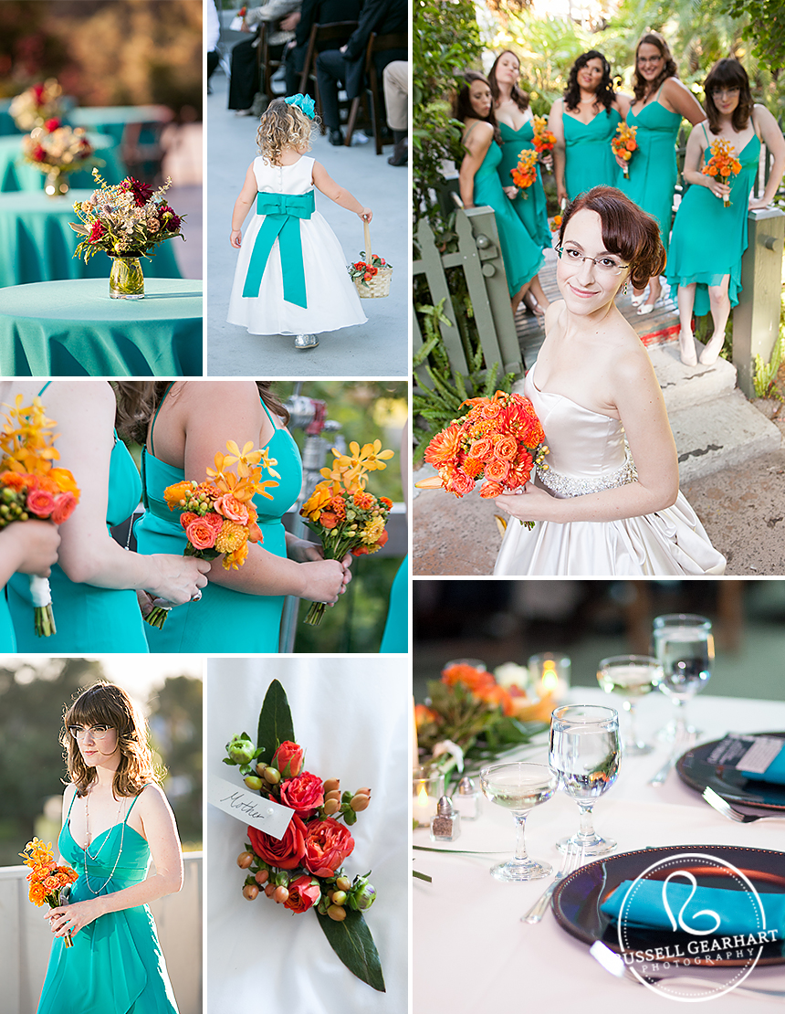 Wedding Inspiration Board: Orange and Teal Wedding Colors - Russell Gearhart Photography - www.gearhartphoto.com