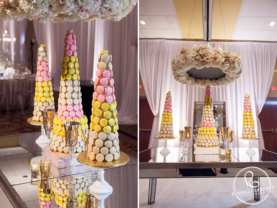 Real Wedding Inspiration Board: Macaroon Towers - Russell Gearhart Photography - www.gearhartphoto.com
