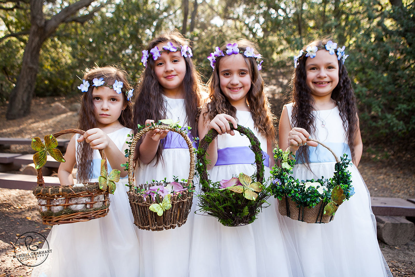Fairy Flower Girls – Anaheim Hills Outdoor Wedding  – Russell Gearhart Photography – www.gearhartphoto.com   