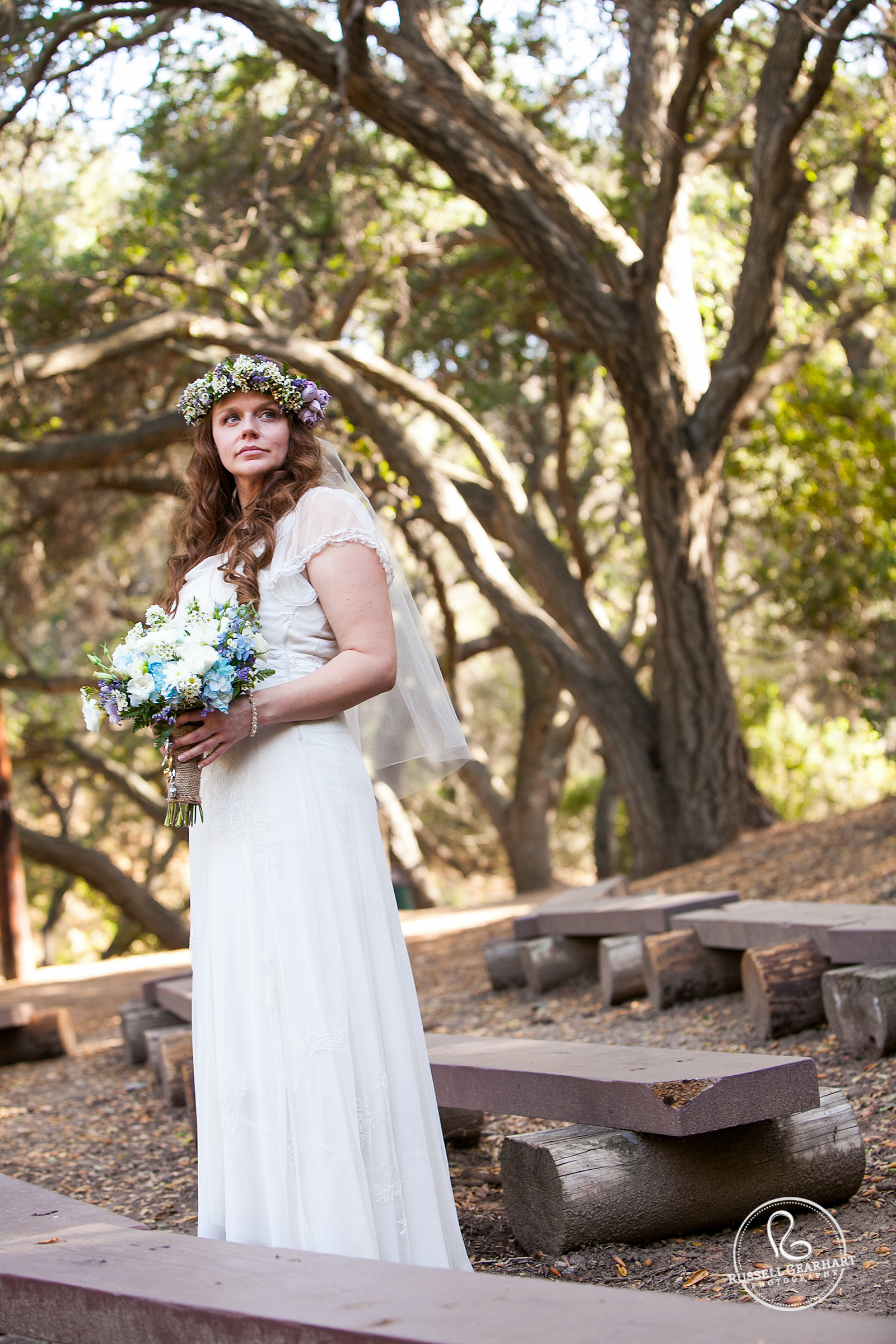 Whimsical Bohemian Bride – Oak Canyon Nature Center Wedding: Orange County, CA – Russell Gearhart Photography – www.gearhartphoto.com  