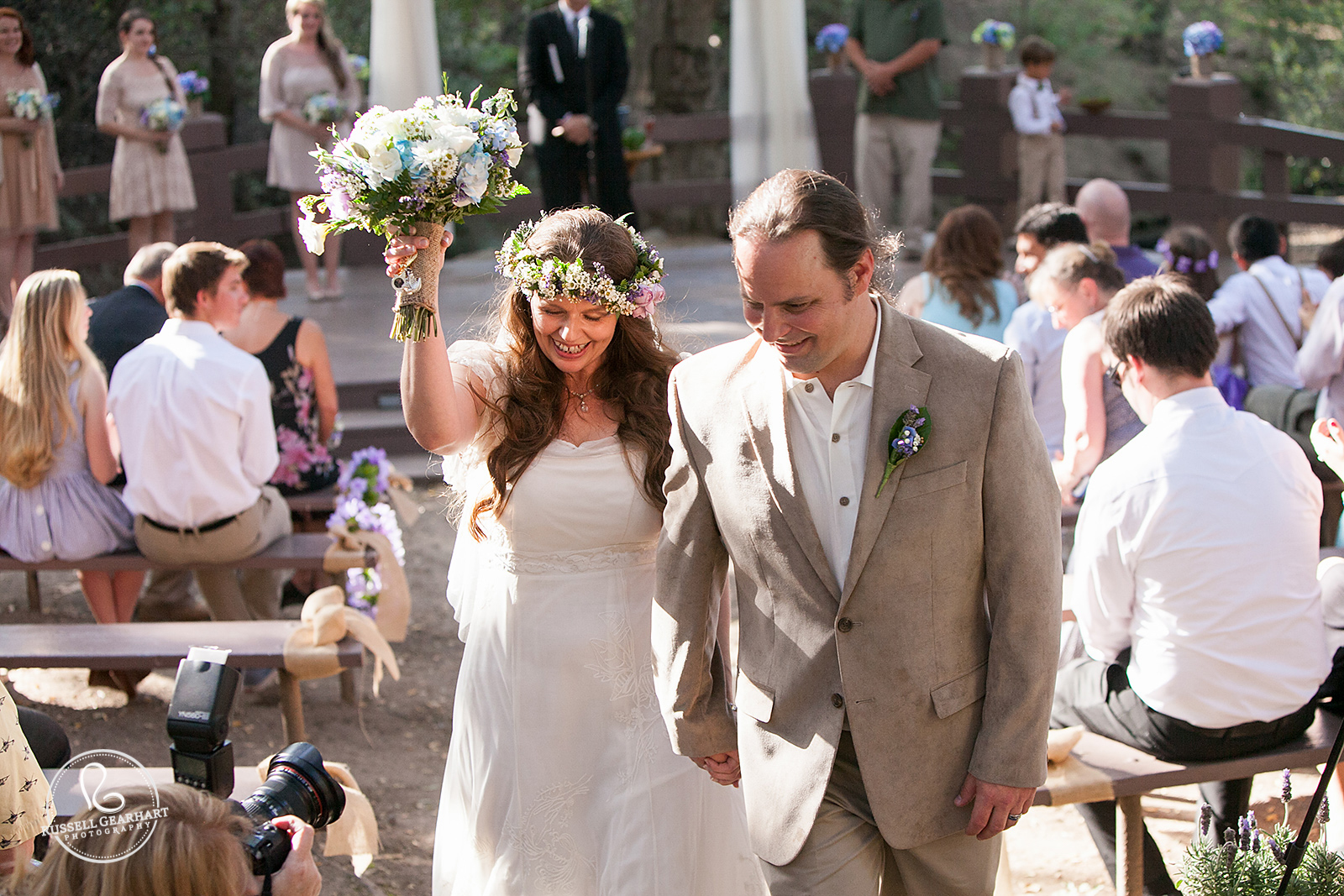 Wedding Ceremony Raised Fist – Anaheim Hills Wedding  – Russell Gearhart Photography – www.gearhartphoto.com  