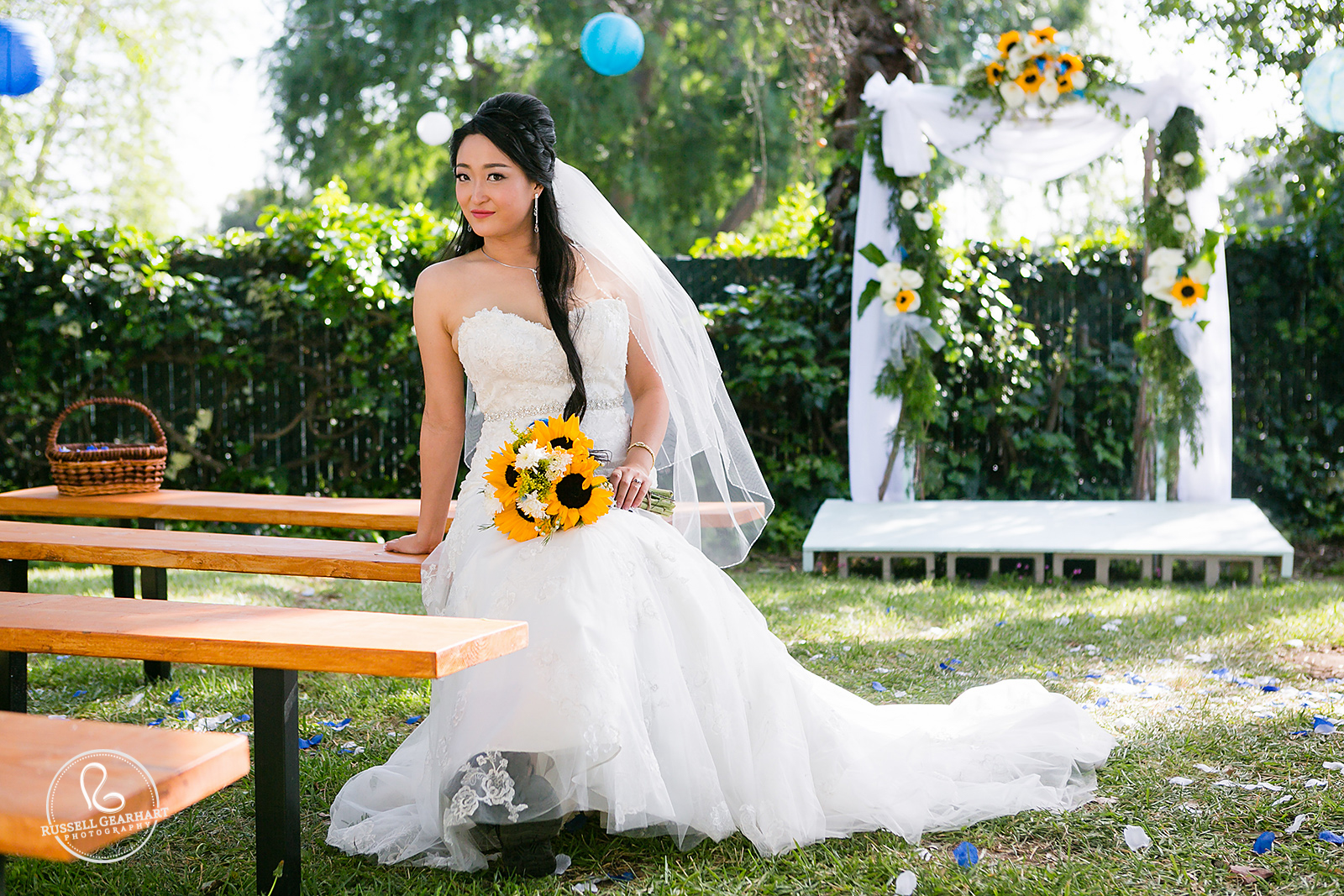 Bridal Portrait – Pasadena Backyard Wedding – Russell Gearhart Photography – www.gearhartphoto.com
