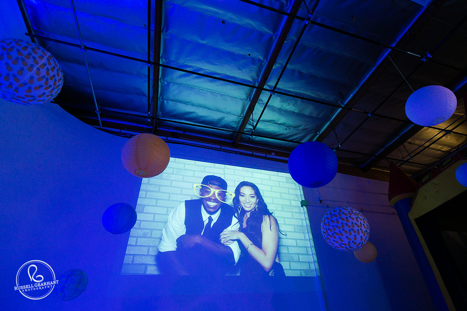 Photobooth Images Projected Instantly – Pasadena Wedding Photobooth – Russell Gearhart Photography – www.gearhartphoto.com