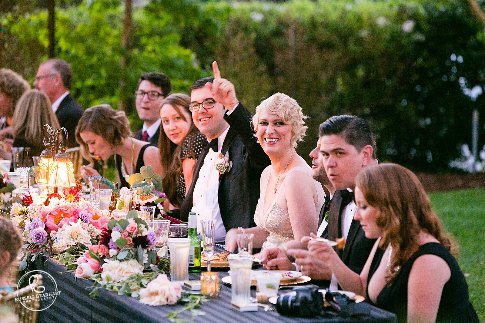 Reception Head Table - Orange County Wedding – Russell Gearhart Photography – www.gearhartphoto.com