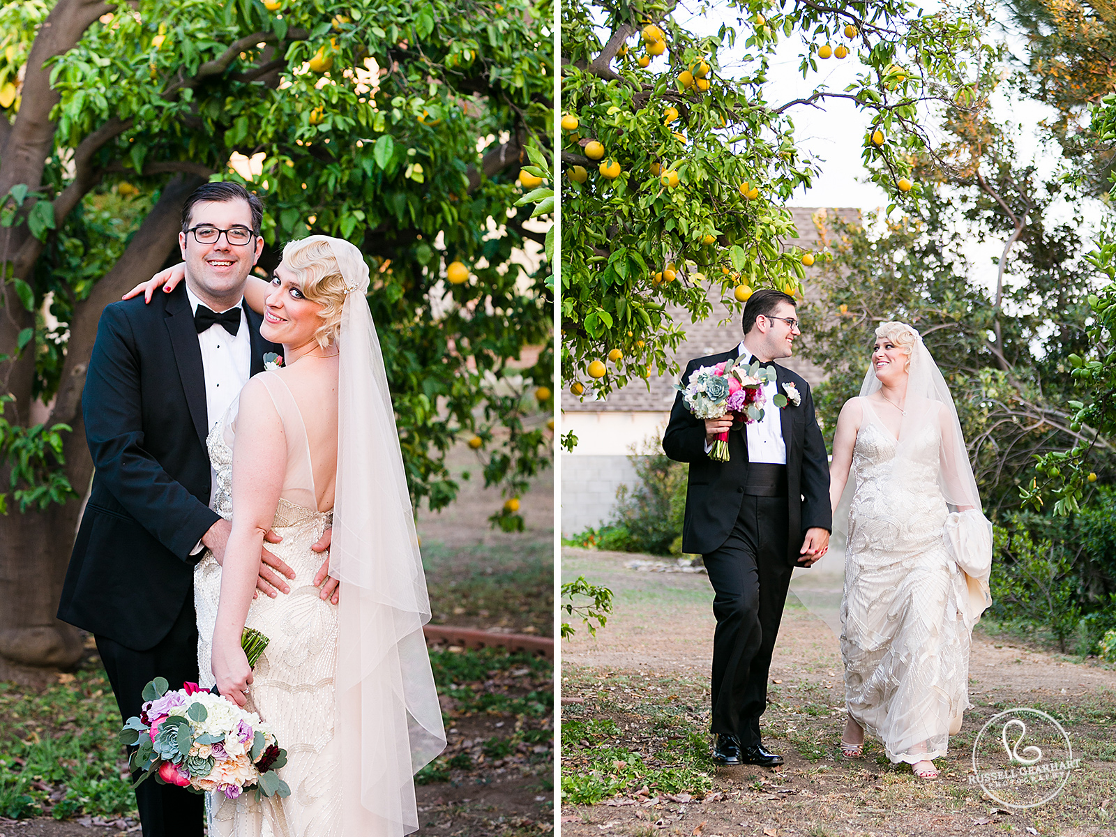 Bridal Portraits in Orange Grove - Whittier Backyard Wedding – Russell Gearhart Photography – www.gearhartphoto.com