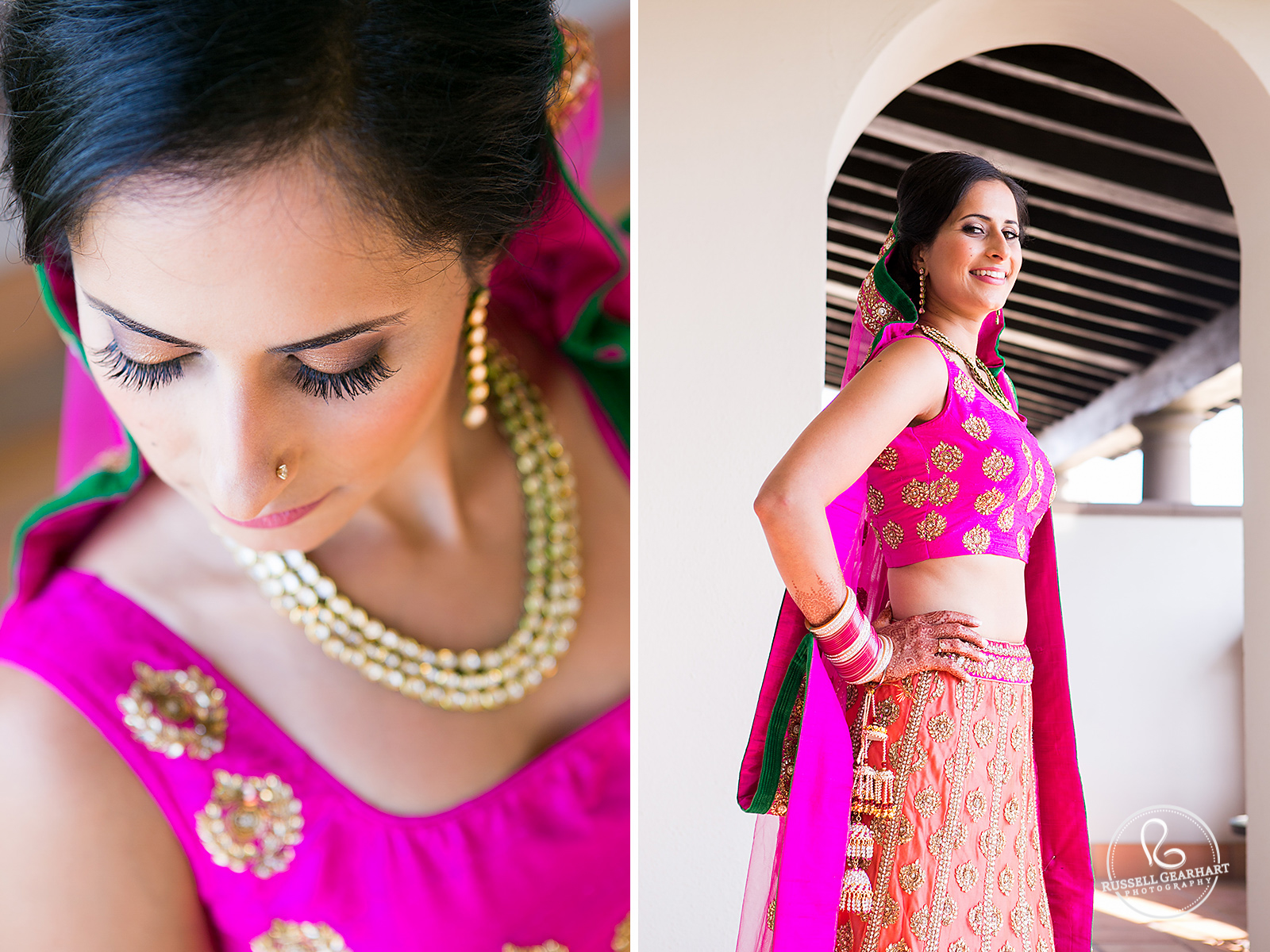 Indian Bridal Portrait – Cabo San Lucas Wedding – Russell Gearhart Photography – www.gearhartphoto.com