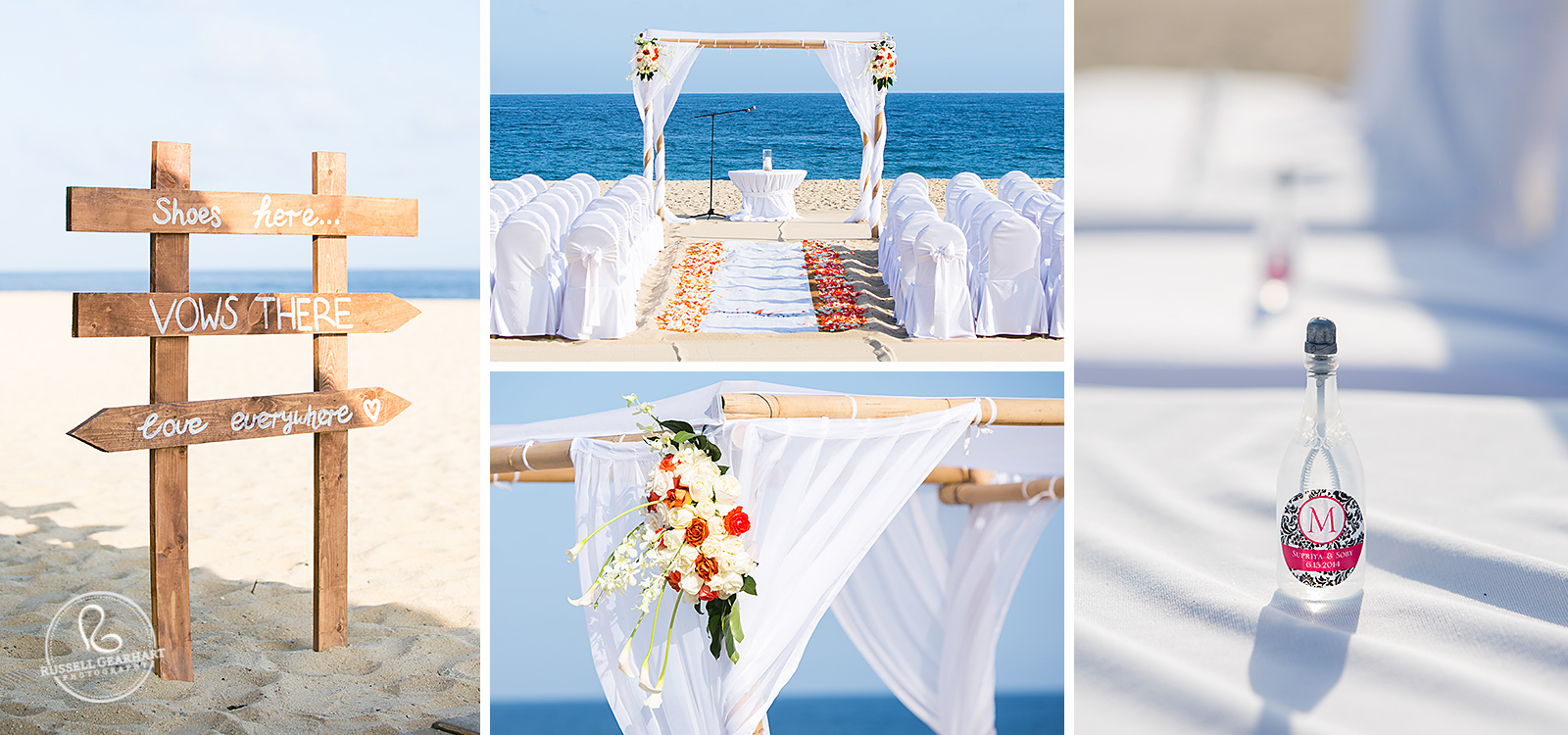 Beach Wedding Ceremony Details – Cabo San Lucas Destination Wedding – Russell Gearhart Photography – www.gearhartphoto.com