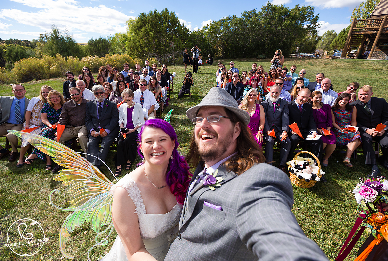 Wedding Photographer Selfie at own Wedding - Russell Gearhart Photography - www.gearhartphoto.com