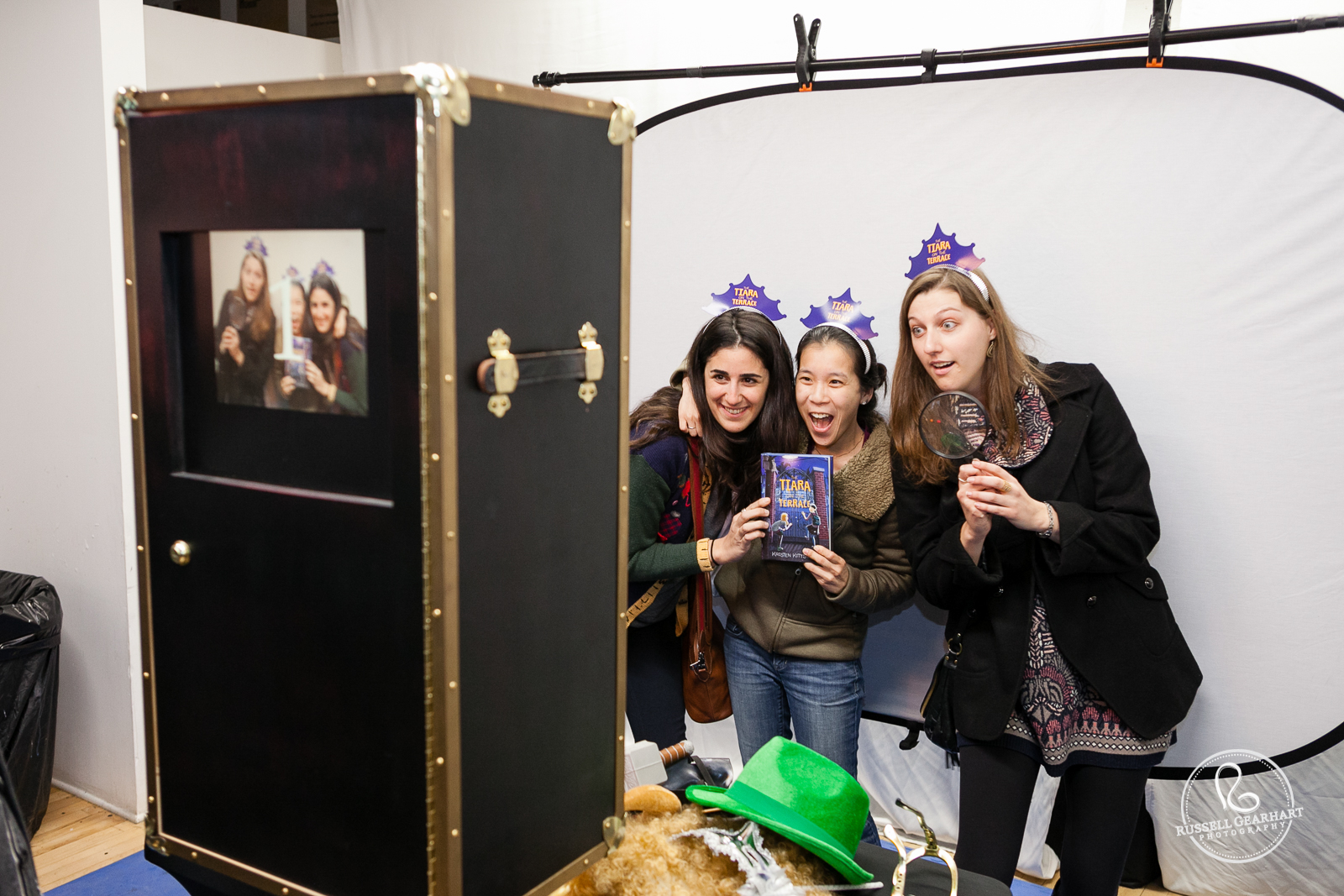 Photobooth at the Tiara on the Terrace book launch at Pasadena Armory Center for the Arts - Photo by Russell Gearhart Photography