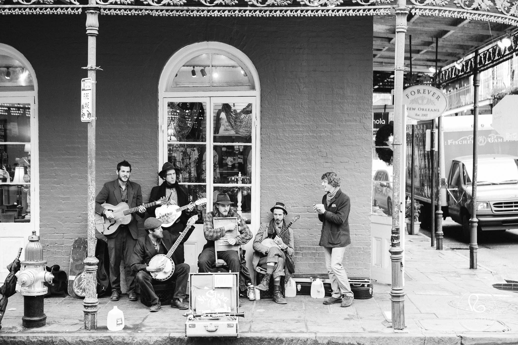 Music is always in the air in the French Quarter.