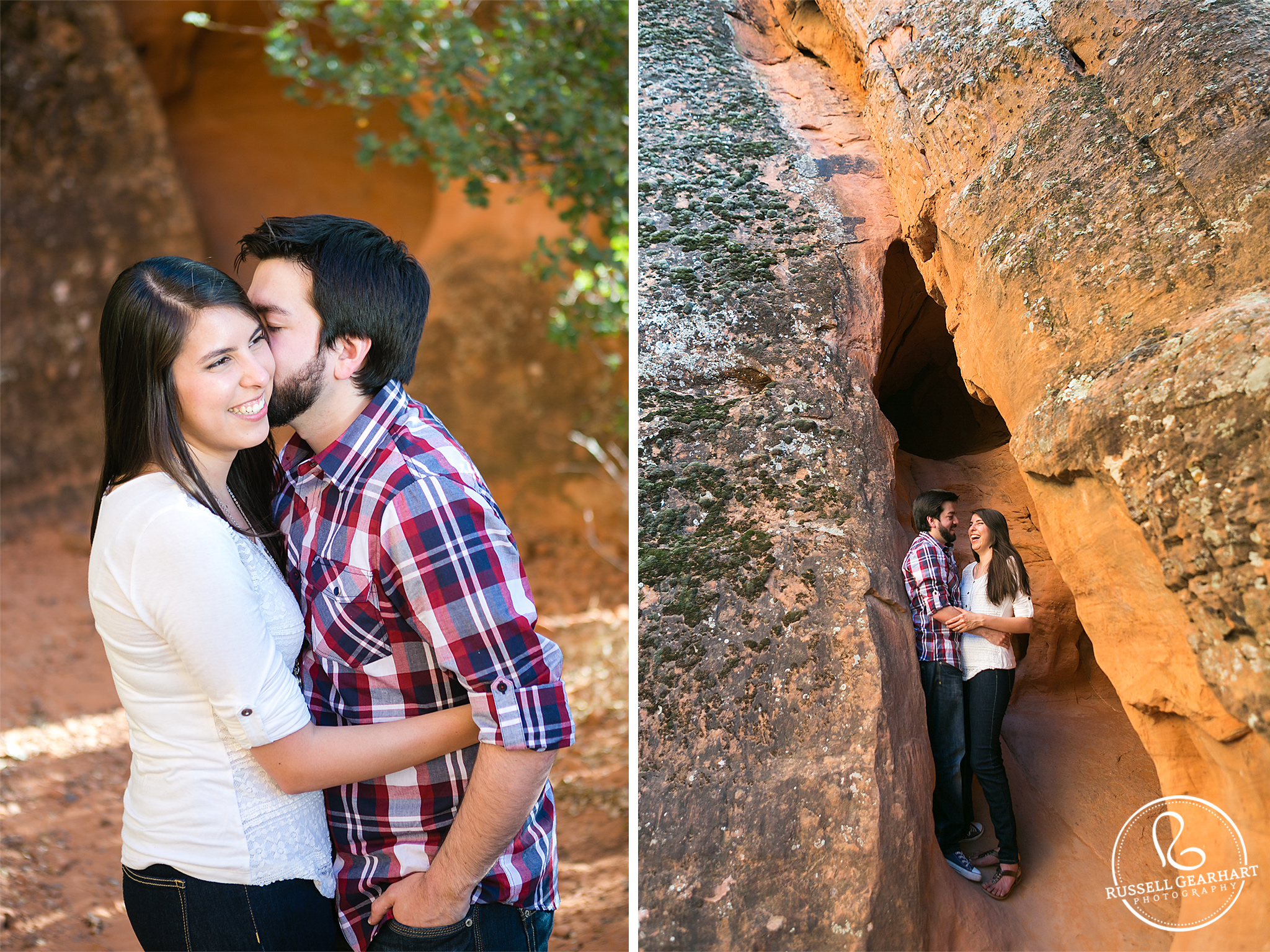 Snow Canyon Engagement Portrait - St. George Engagement Photographer - Russell Gearhart Photography - www.gearhartphoto.com