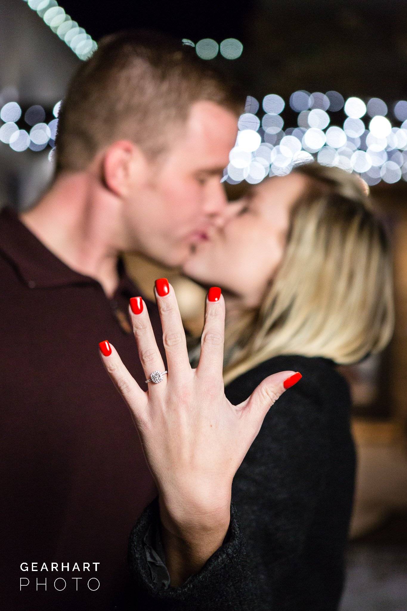 Christmas Day Proposal in St. George, Utah - Look at that engagement ring! - Gearhart Photo: St.George Wedding Photographer