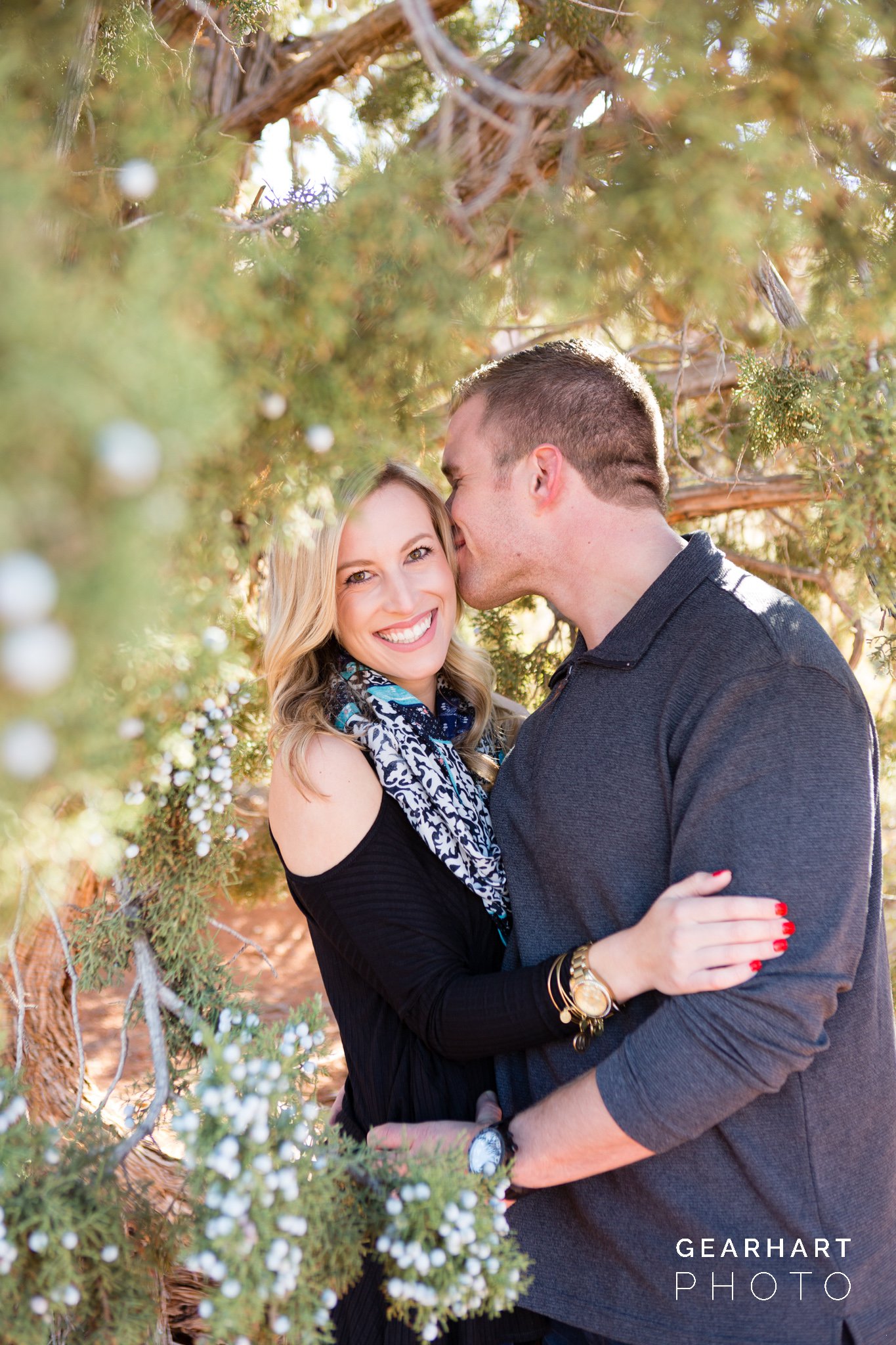 Christmas Day Proposal in St. George, Utah - Engagements in Snow Canyon - Gearhart Photo: St.George Wedding Photographer
