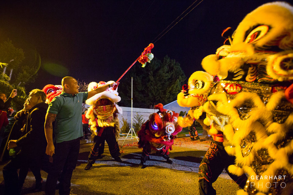 Lion Dancers at an Orange County Vietnamese New Year Party (Tet)